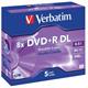 707253 43541 DVD+R DL VERBATIM 8.5Gb 8X Jewelcase (5) 
